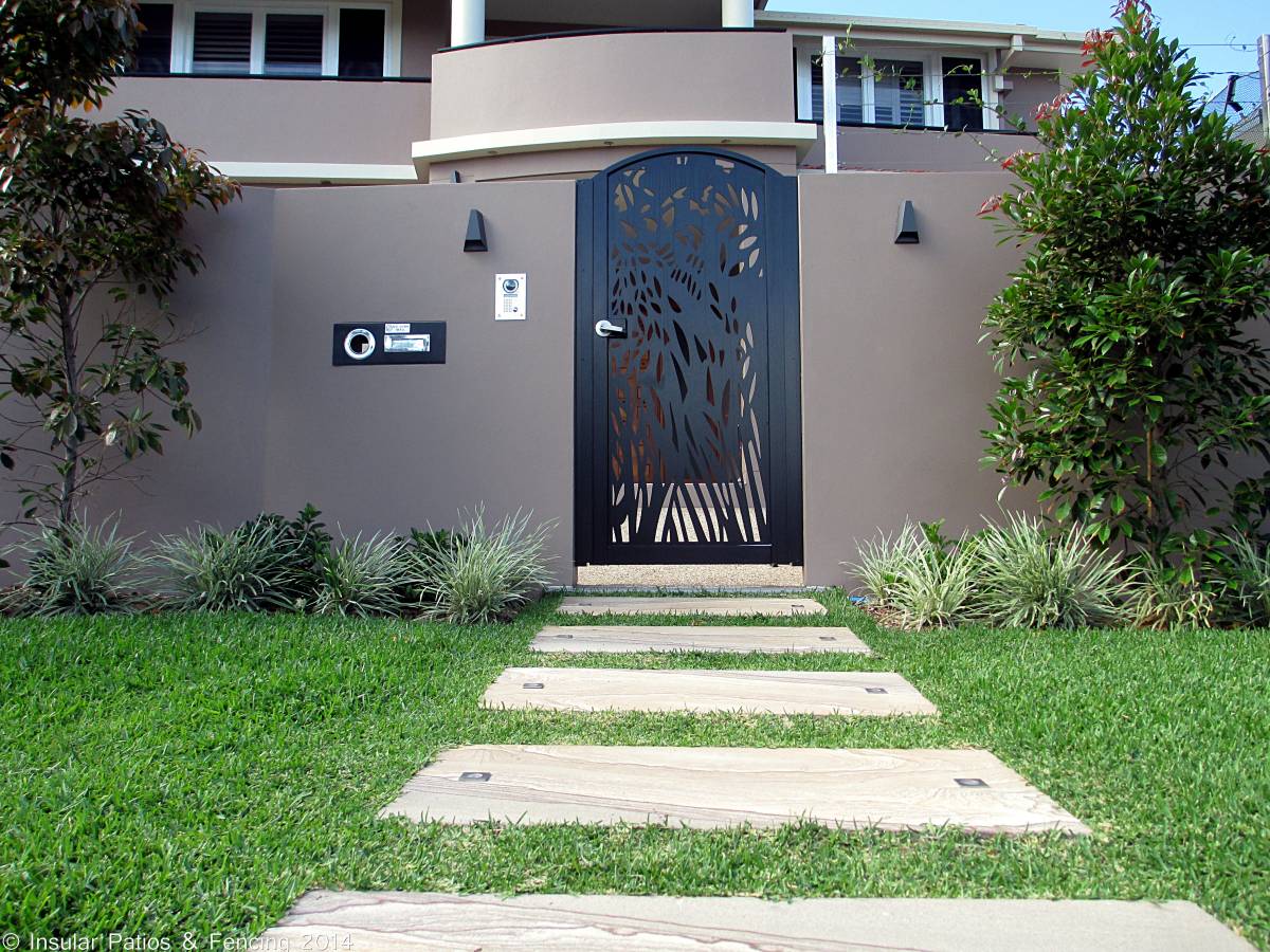 Laser Cut Front Entrance Gates Gold Coast Insular Patios & Fencing