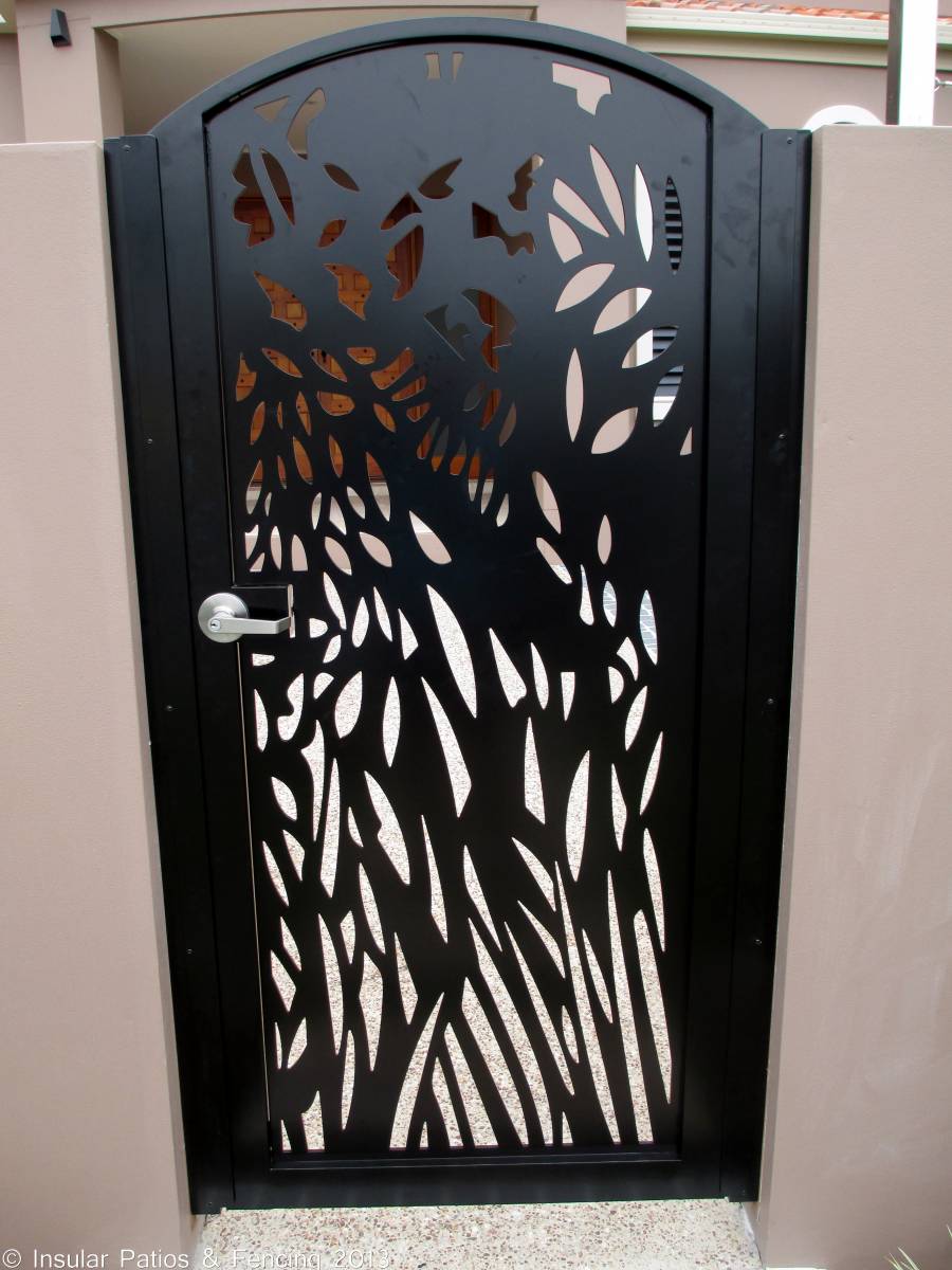 Laser Cut Front Entrance Gates Gold Coast Insular Patios & Fencing