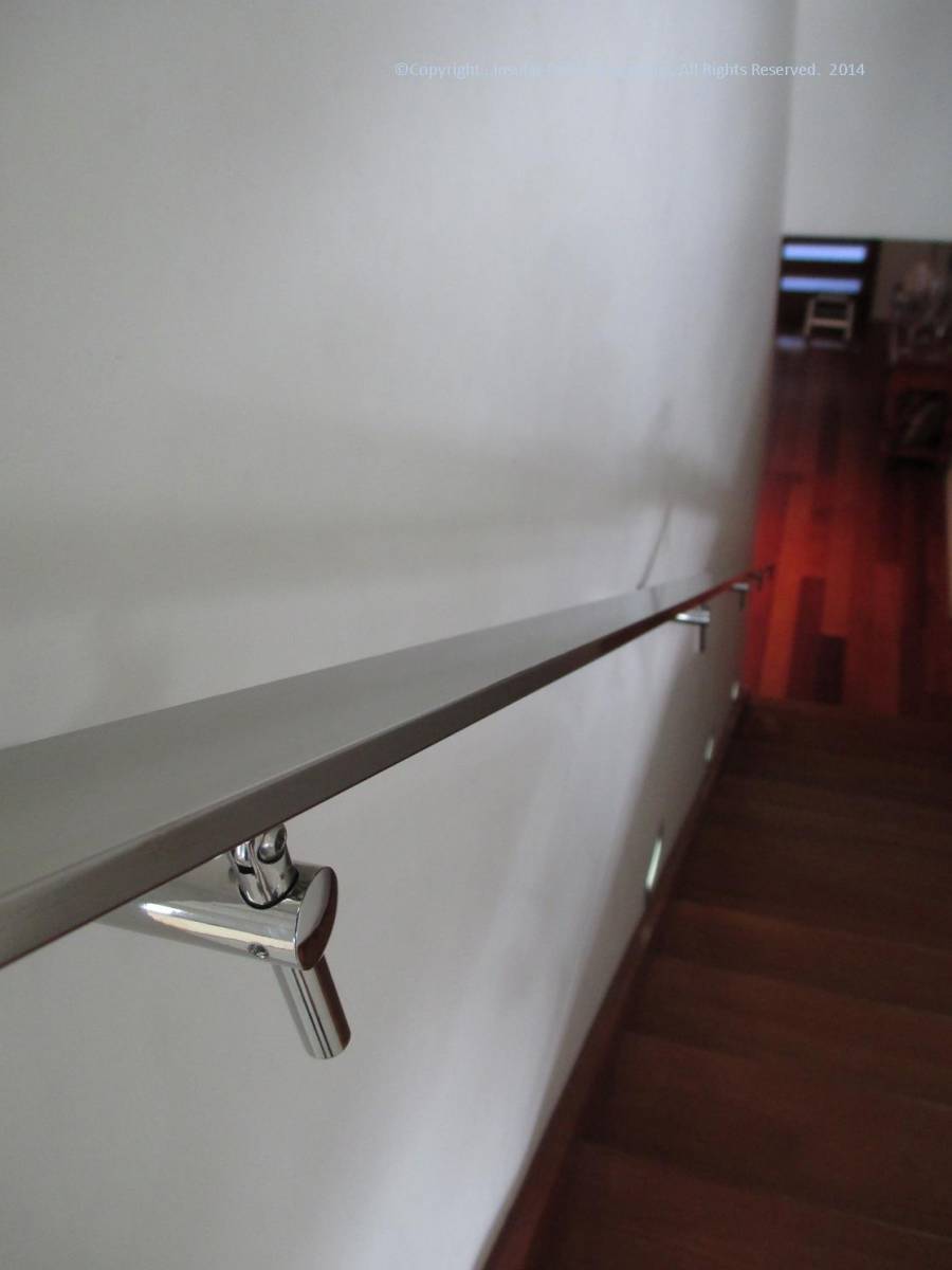 Polished Stainless Steel Handrail Gold Coast Insular Patios & Fencing