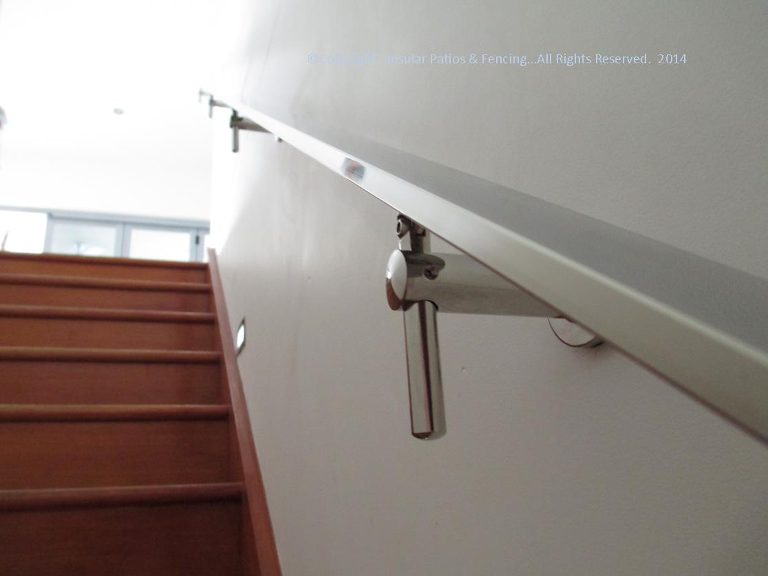 Polished Stainless Steel Handrail Gold Coast Insular Patios & Fencing