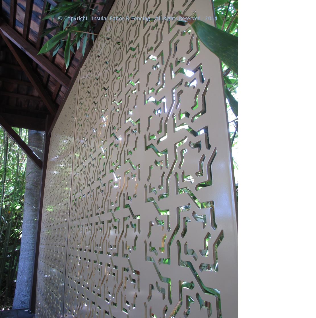 Laser Cut Screen Gold Coast Insular Patios & Fencing