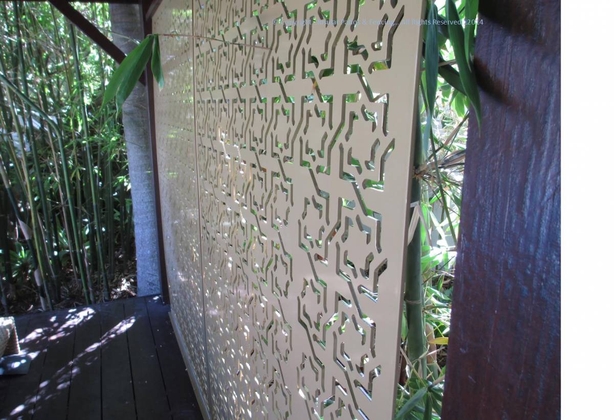 Laser Cut Screen Gold Coast Insular Patios & Fencing