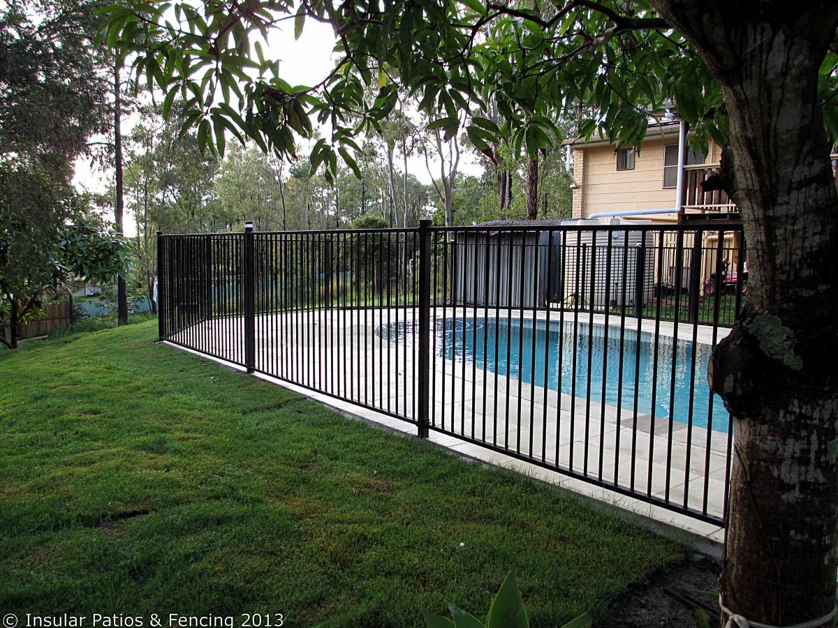 Flat Top Pool Fencing Gavan Gold Coast Insular Patios & Fencing