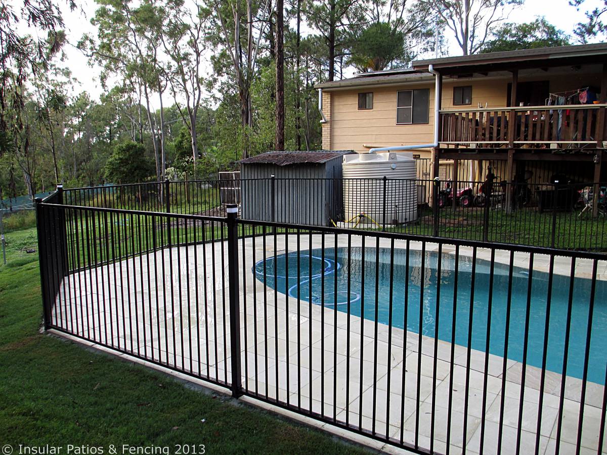 Flat Top Pool Fencing Gavan Gold Coast Insular Patios & Fencing