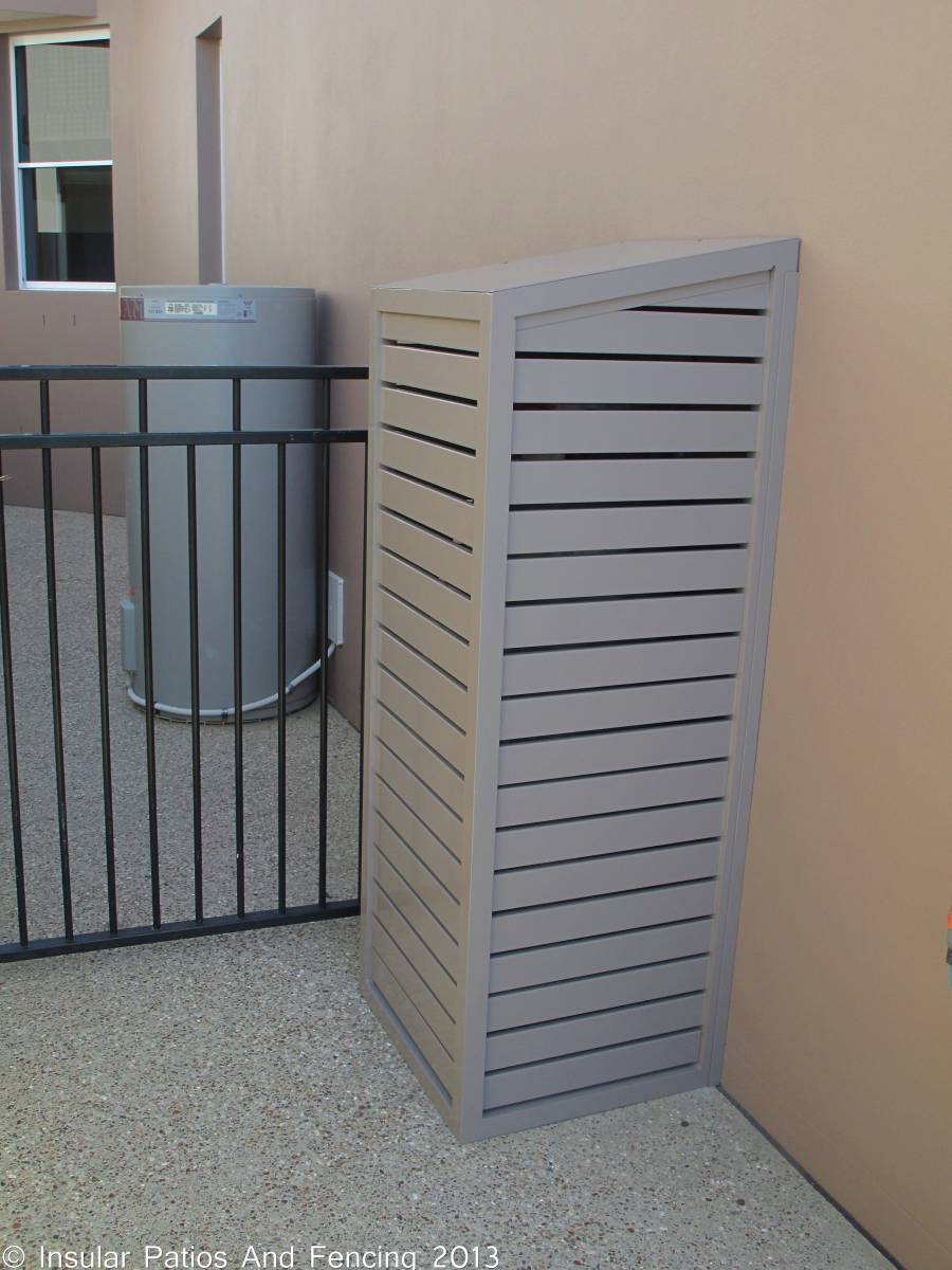 aluminium pool pump and gas bottle enclosure covers