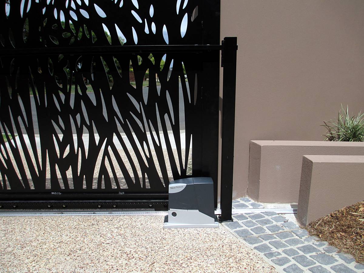 Laser Cut Front Entrance Gates Gold Coast Insular Patios & Fencing